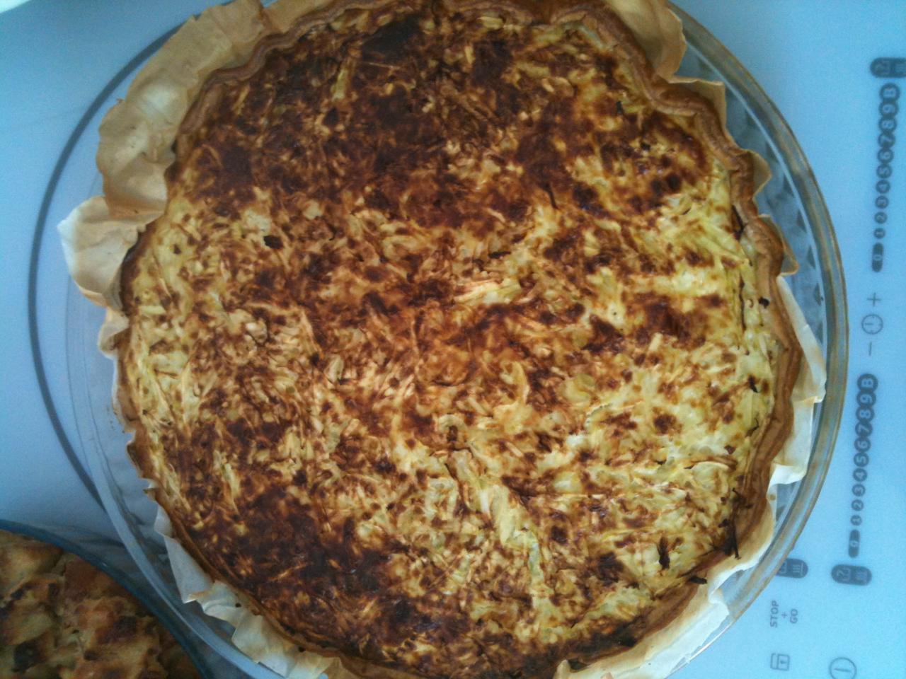 Quiche courgettes jambon