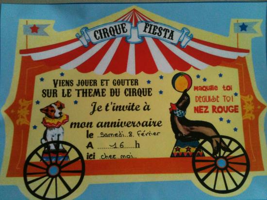 Invitation Cirque