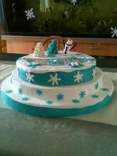 Gâteau Reine des Neiges